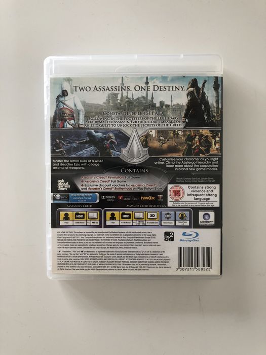 Assassin's Creed Revelations e Assasin's Creed PS3