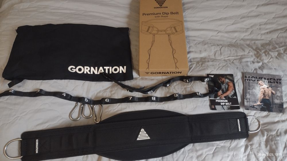 Pas do dipów ćwiczeń marki GORNATION, DIP BELT