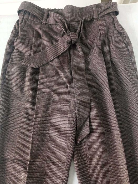 Massimo Dutti damskie spodnie z paseczkiem r 34 pas 64-80cm