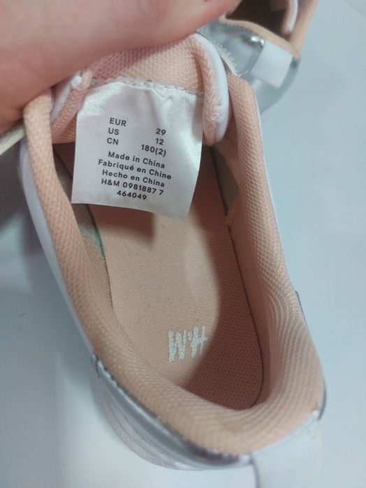 Новые кроссовки,H&M.Новые мокасины,кроссовки белые,29 размер