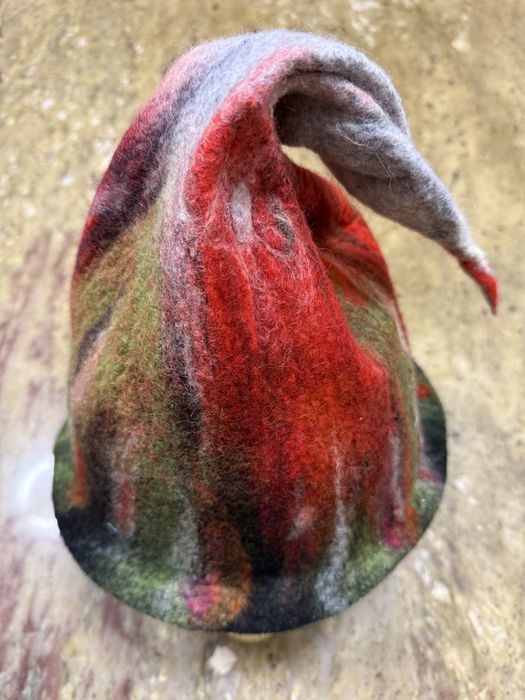 Czapka do sauny ręcznie filcowana z welny merynosow