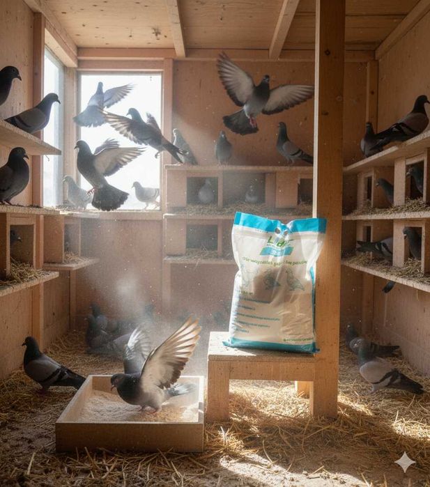 Preparat na ograniczenie piórojada w gołębniku, Dezynfekant Lider 8kg