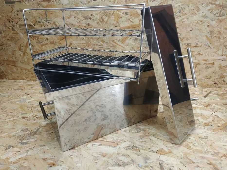 ‼️ Коптильня горячего копчения нержавейка. Коптилка из нержавейки.