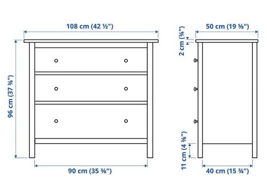 Comoda para quarto (modelo HEMNES Ikea)