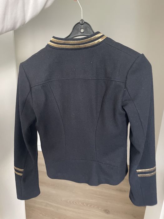 Marynarka z H&M rozm 36 ze zlotymi obszyciami
