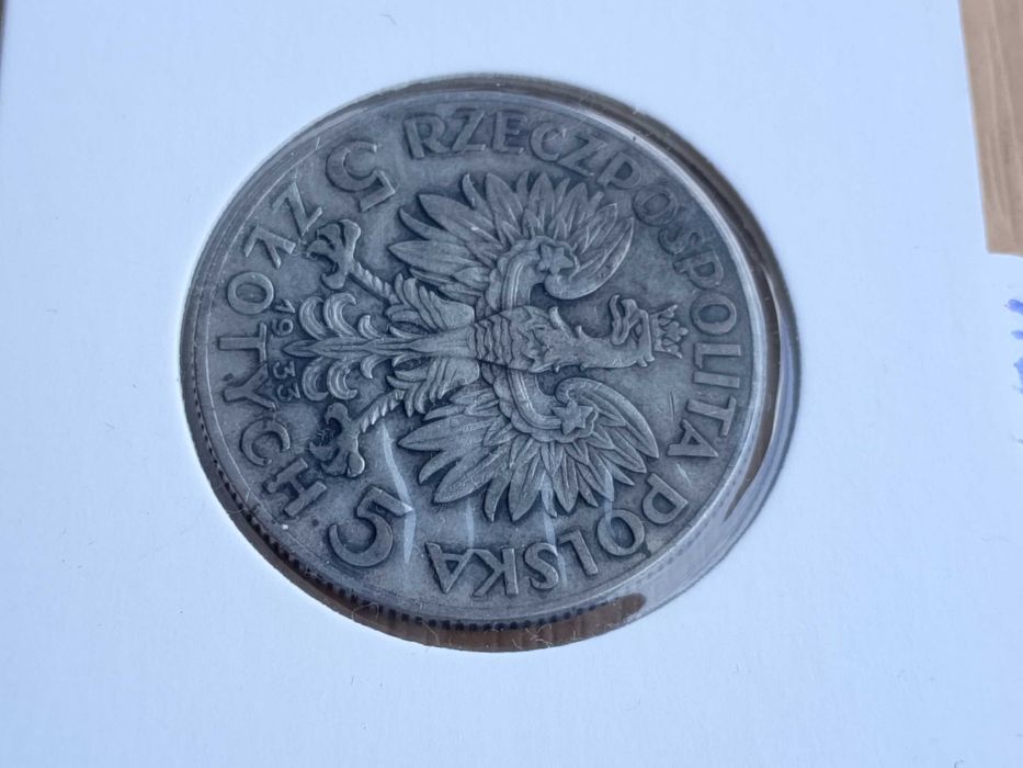 Moneta głowa kobiety 1933 Monety z 2RP nr.12