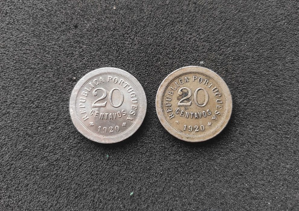 Conjunto de 2 Moedas 20 Centavos 1920 (RESERVADAS)
