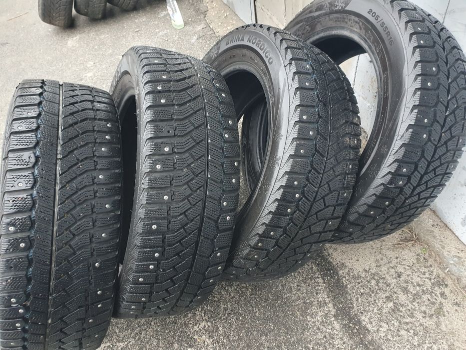 Резина износ 10% р16 205/55 зима 4шт