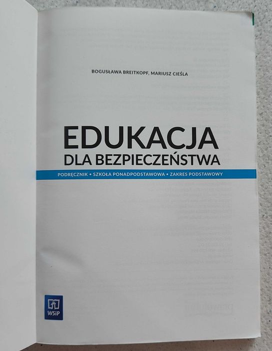 Edukacja dla bezpieczeństwa zakres podstawowy WSiP