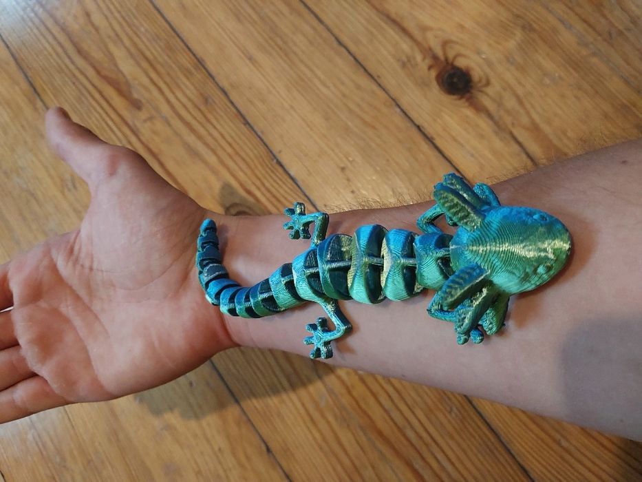 Druk 3D figurka axolotla