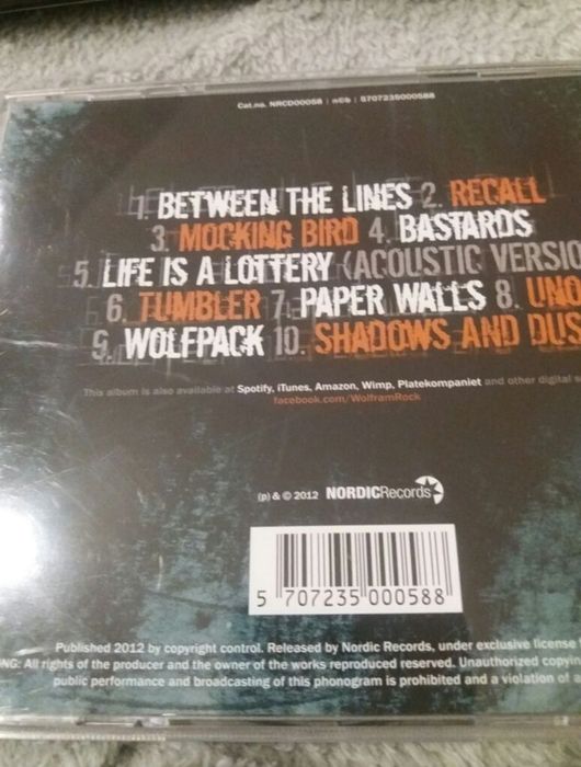 Wolfram Shadows nad dust płyta cd