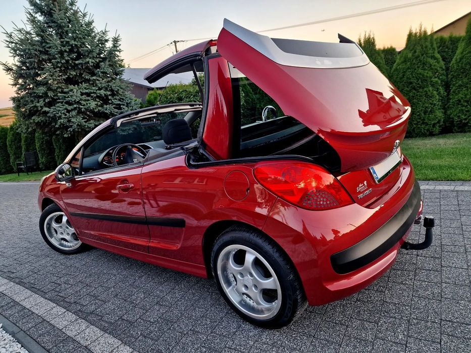 Peugeot 207 CABRIO, 1.6 120KM, I właś, Bezwypadkowy, Serwis, Bardzo Ładny Stan
