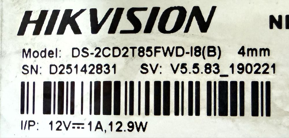 Hikvision kamera 8mpx