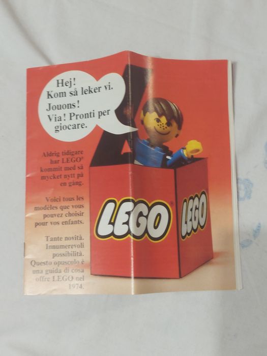 Lego catalogo vintage ano 1974