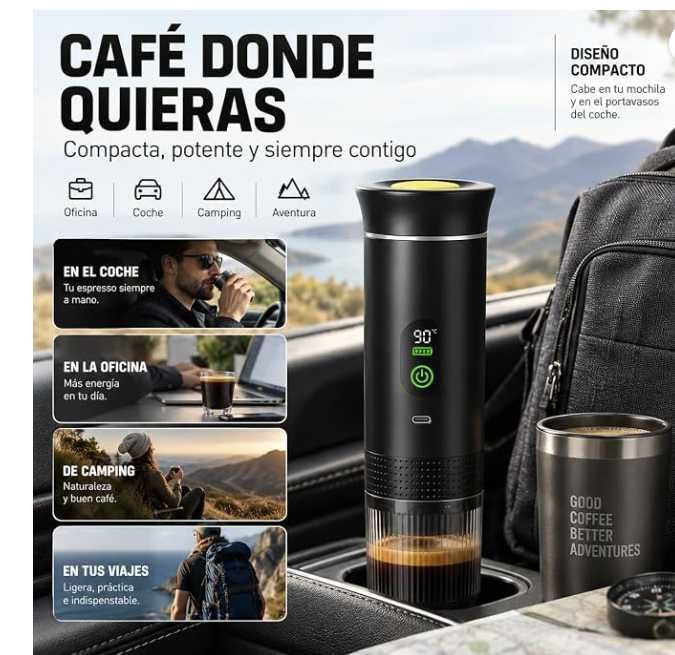 Máquina de café Portátil (Cápsulas Nespresso)
