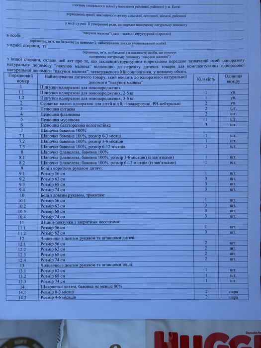 Пакунок малюка Повний Бебі бокс
