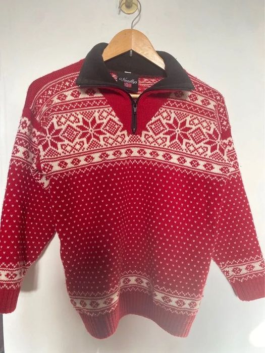 Nordlys of Norway Sweter polar świąteczny na zamek jak nowy sweater