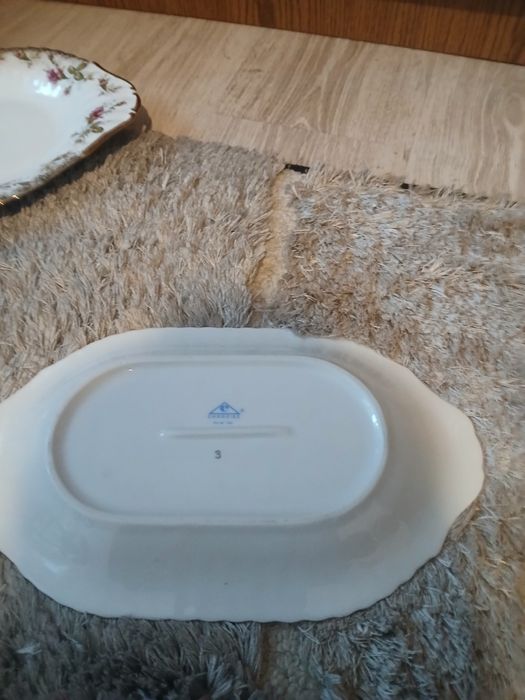 Talerze PRL z wzorem