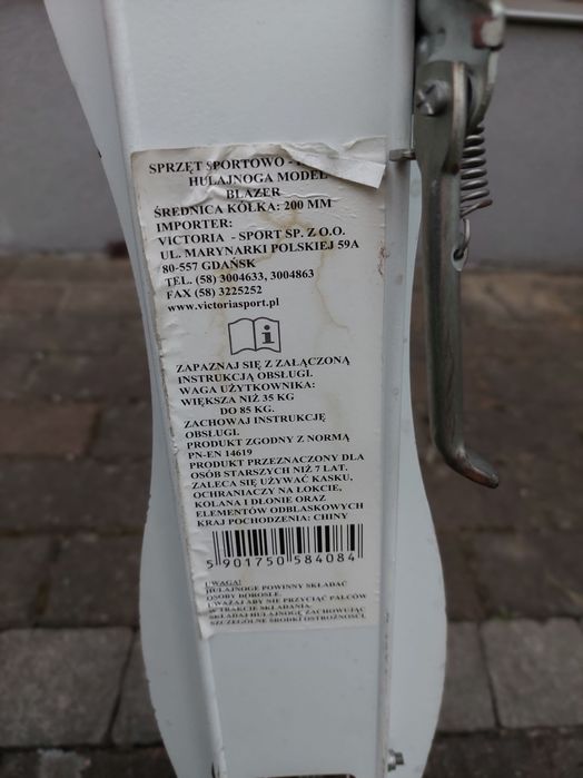 Hulajnoga Powerblade BLAZER 200 /Biała/