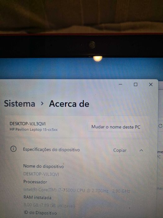 HP 15-CC504, processador i7-7500U, dois discos SSD 256 e sata 500gb