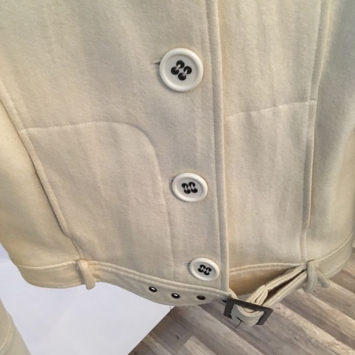 Kurtka flauszowa, kremowa, 36