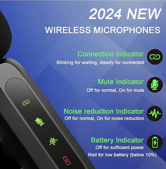 Microfone de lapela Wireless