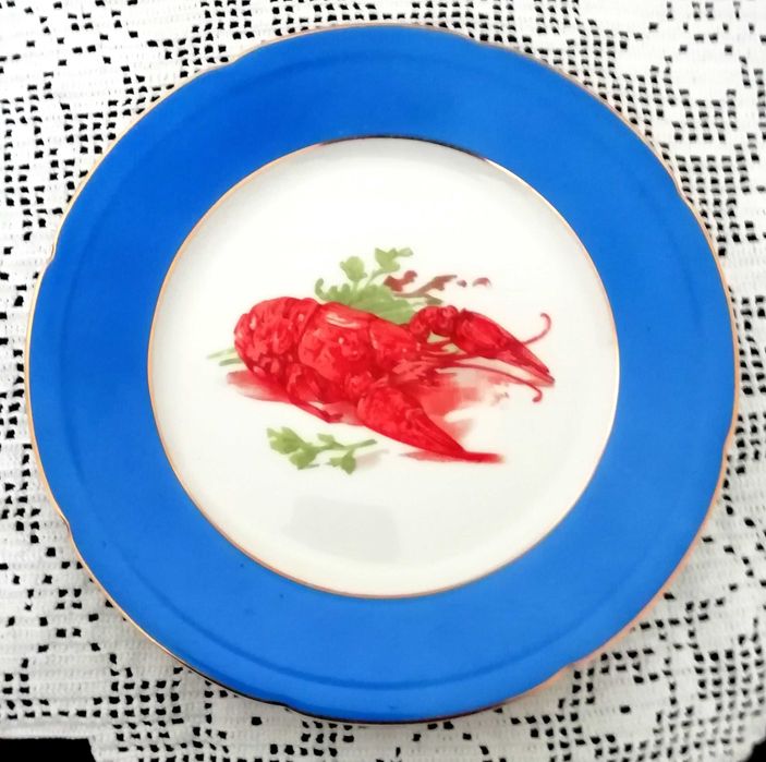 Prato antigo em porcelana da Electro Cerâmica do Candal