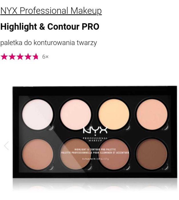 DZIEŃ KO NYX Profesional PRO Make-up palet do konturowania twarzy NOWA