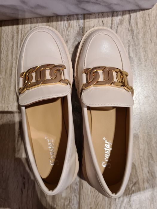 beżowe buty na platformie rozmiar 37