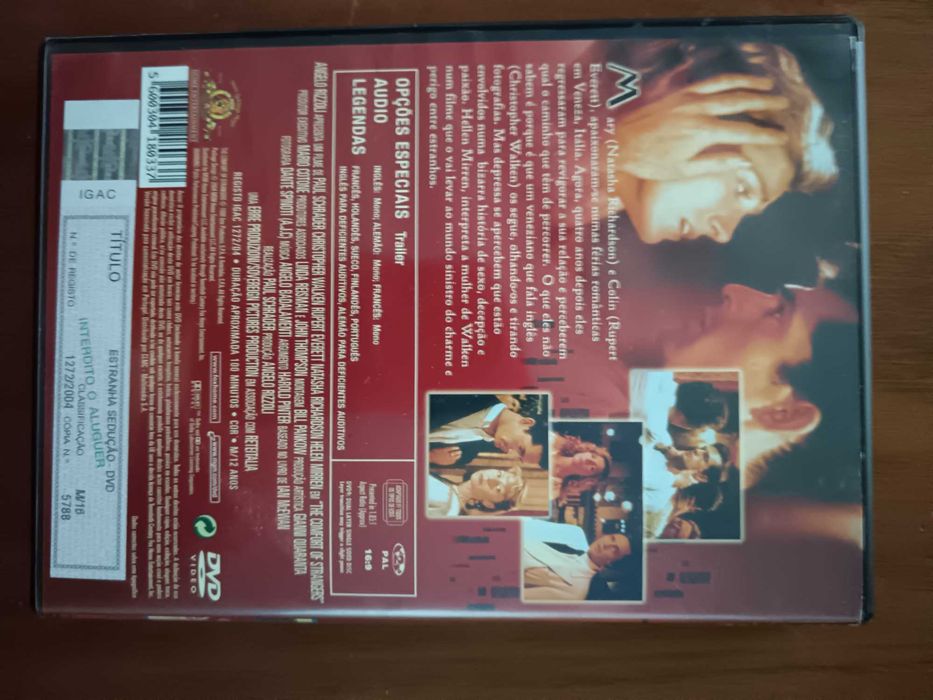 filme dvd original - estranha sedução