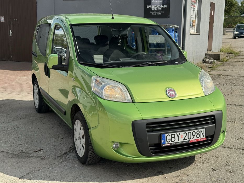 Fiat Qubo 1.4 B 87 KM 2008 R 153 TYŚ KM KLIMA Sprowadzony ZAREJESTROWANY Gwarancja