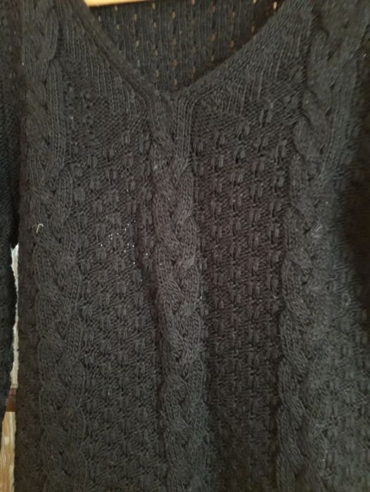 SWETEREK czarny * SWETER damski - rozm. M 38