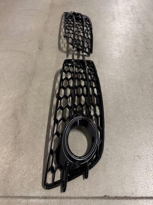 Kratki halogenów, plaster miodu (grill). Audi A4 B8 przedliftem s-line