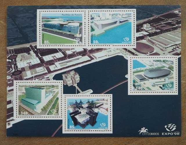 Selos Portugal 1998 - Bloco Arquitetura Expo98