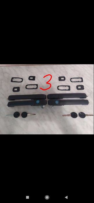 Ручки дверные дверей замок запаленя комплект Гольф 2-3 ДжетаВенто поло