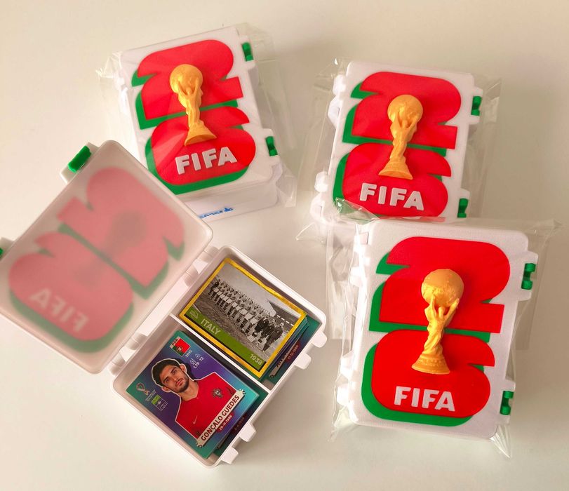 Caixa 3D personalizada para cromos do Mundial 2026