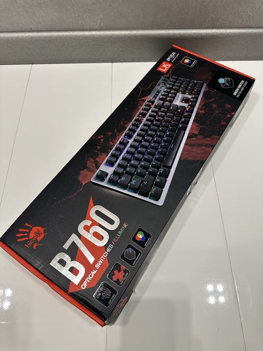 Клавіатура компʼютера Bloody B760 Grey
