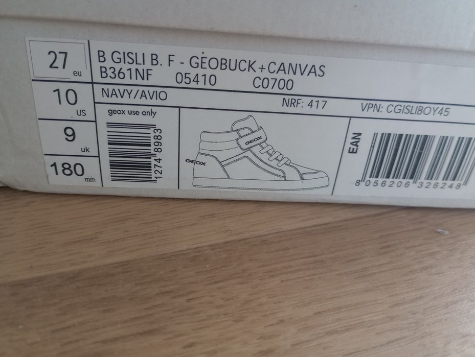 Buty Geox nowe dziecięce 27