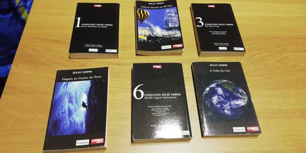 Livros coleção Júlio Verne