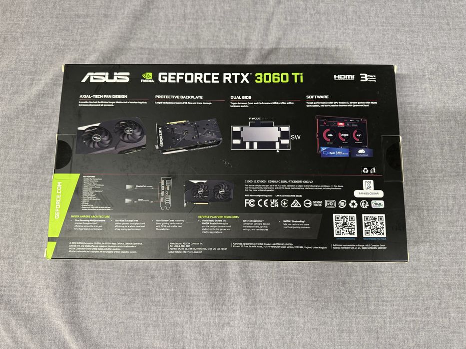 GeForce RTX 3060 Ti Asus Dual 8GB OC