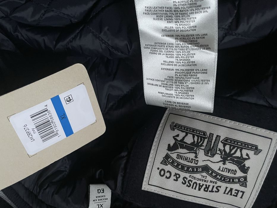 -45%$ 50 52 XL Levis шерстяний бомбер демісезон куртка вітровка парка