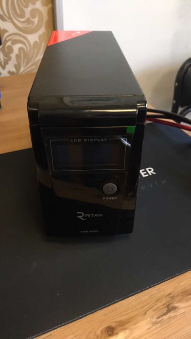 Безперебійник RITAR RTSW-600 LCD — ДБЖ (12В, 360 ВТ)