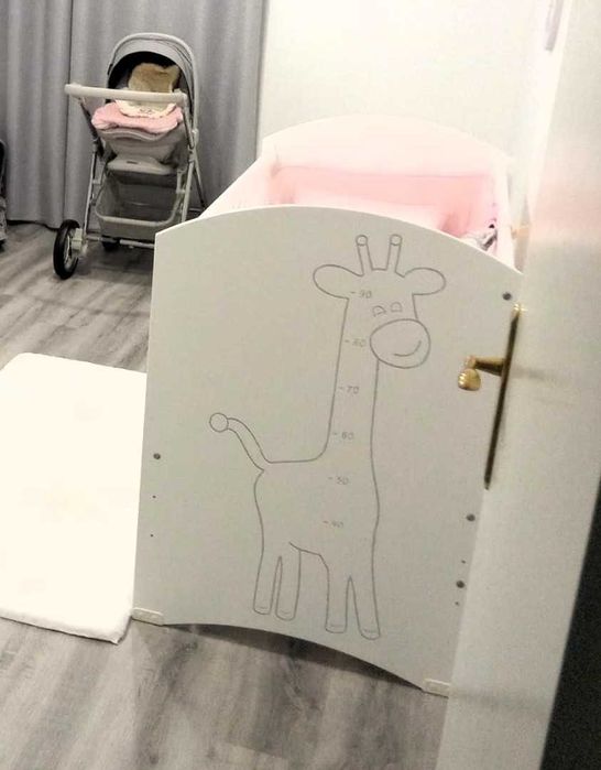 Cama berço lacada a branco