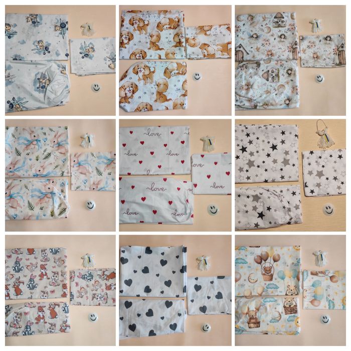 Детское постельное белье 3в1- простынь , пододеяльник ,наволочка