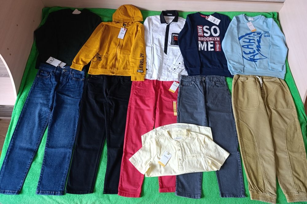 Джинсы, свитшоты, рубашки Зара, Лефтис 140-146