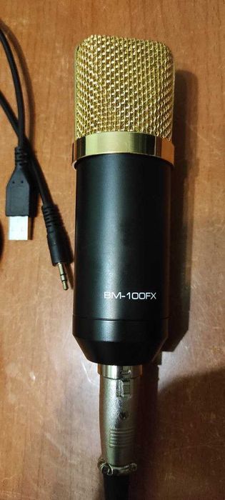 Студійний конденсаторний мікрофон BM 100FX. Студийный микрофон. Якість