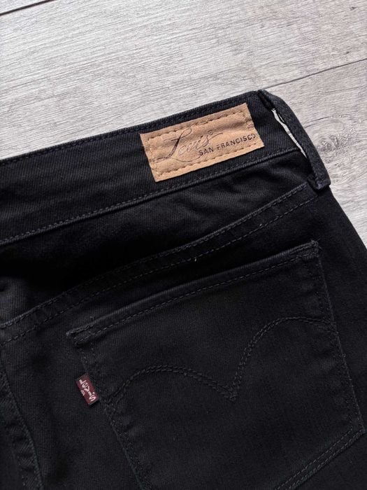 Levi's Revel W29 Spodnie Jeansy Damskie Czarne Rurki Shaping Skinny