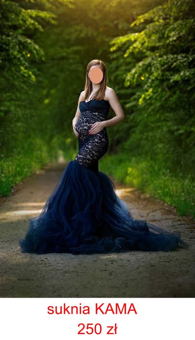 suknia do sesji ciążowych i kobiecych KAMA PROPS