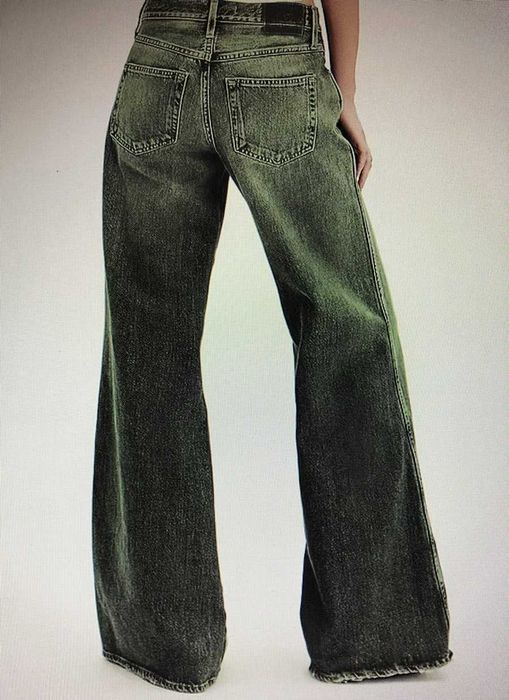 Spodnie jeansowe, szerokie, modne, 44/46