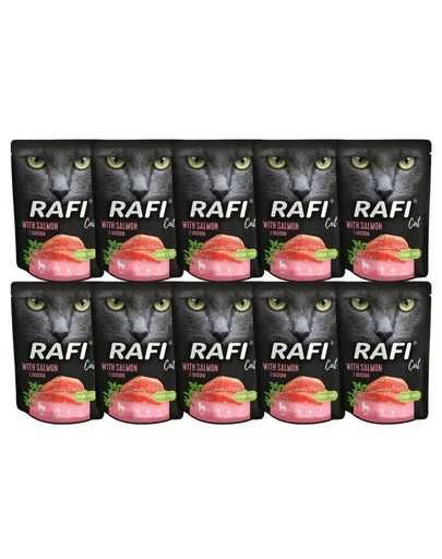RAFI Cat mokra karma dla kota z łososiem lub wołowiną 10x300 g